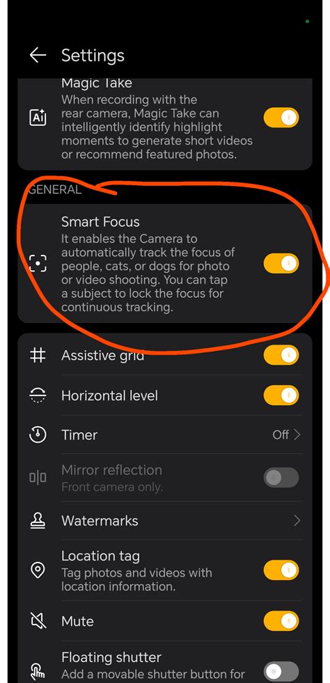 How to turn off face detection/focus for front camera? : r/Honor