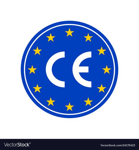 ce marking label european conformity royalty  vector