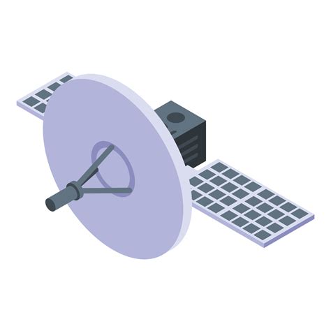 Satellite Icon Isometric Style Vector Art At Vecteezy