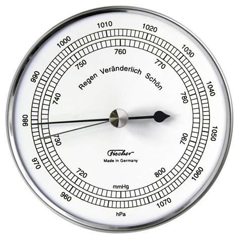 Eschenbach Weather Station 528201 Aneroid Barometer Stainless Steel