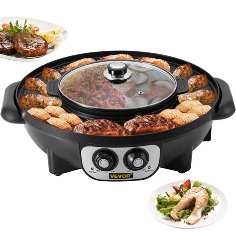 Vevor In Elektrischer Hot Pot Grill W W Elektrische Topf Grillpfannegeeignet F R