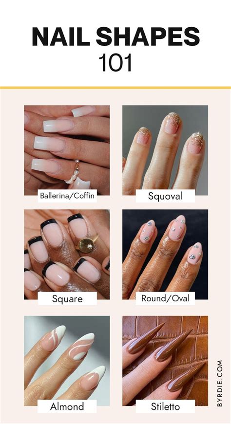 All Of The Different Nail Shapes Explained—from Ballerina To Squoval