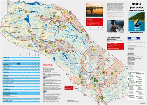 Fiske Jaktkarta Jakt Och Fiske I S Dra Lappland
