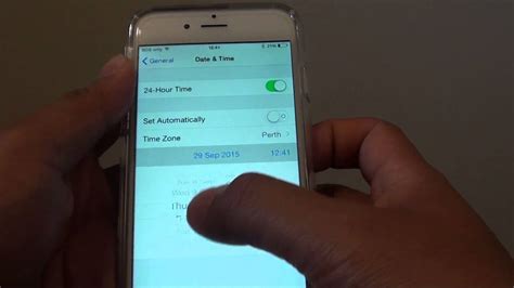 Iphone 6 How To Set Date And Time Manually Youtube