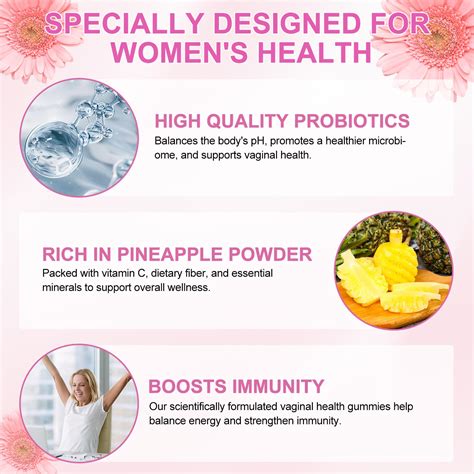 Vaginal Probiotics Health Gummies, Premium Feminine Balance Gummies for ...