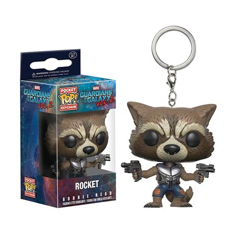 Gotg Vol 2 Rocket Raccoon Funko Pocket Pop Keychain