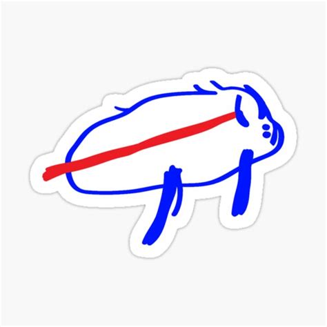 Josh Allen Drawing Sticker For Sale By Aileengoss Redbubble