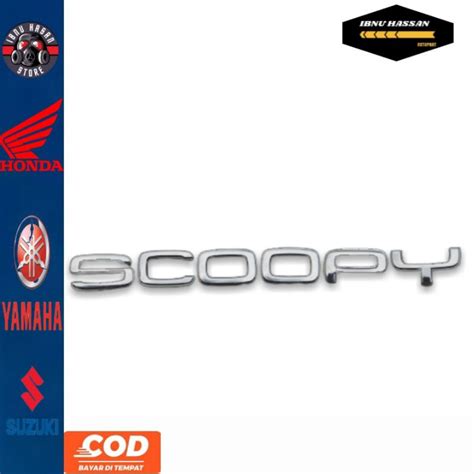 Jual Emblem Honda Scoopy Crom Logo Honda Scoopy Original D Timbul