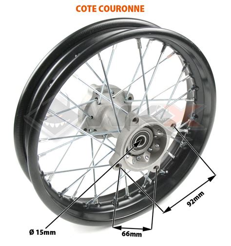 Roue Compl Te Arri Re Mm De Dirt Bike Pit Bike Et Mini Moto