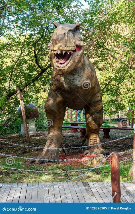 A Huge Prehistoric Scary Dinosaur Stock Image Image Of Carnivorous