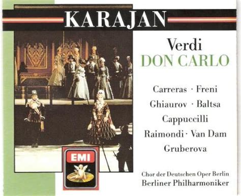 Verdi Don Carlo Karajan Herbert Von Berlin Deutsche Oper Chorus