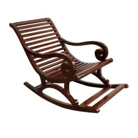 Weight 15 Kg Brown Wooden Rocking Chair Finish Polished At Rs 9500