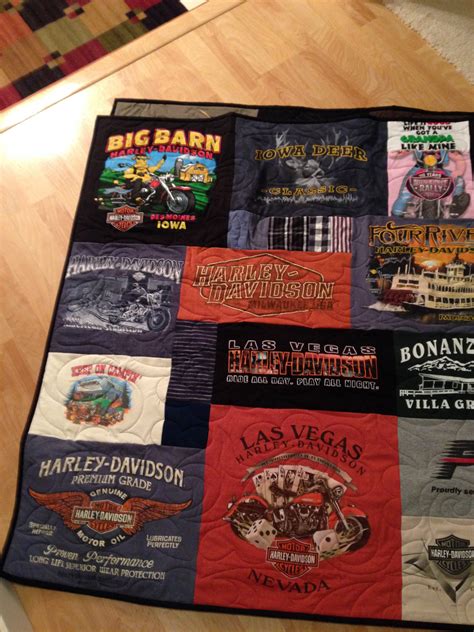 Harley Davidson T Shirt Quilt Campus T Shirt Quilts By Cindy Swanson