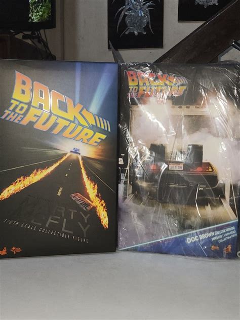 Hot Toys Marty Mcfly MMS 257 And Doc Brown MMS 610 Deluxe Edition Hobbies Toys Toys