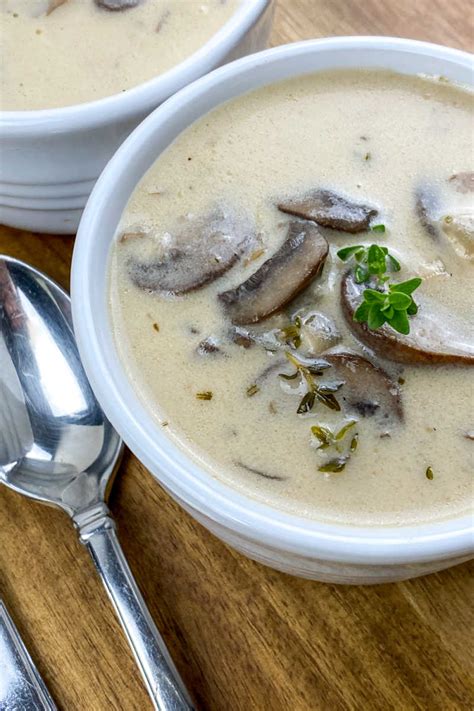 Creamy Portobello Mushroom Soup Recipe - Mama Likes To Cook