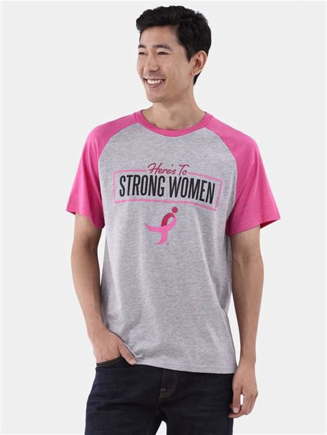 Susan G Komen Men S Support Women Graphic Tee With Short Sleeves