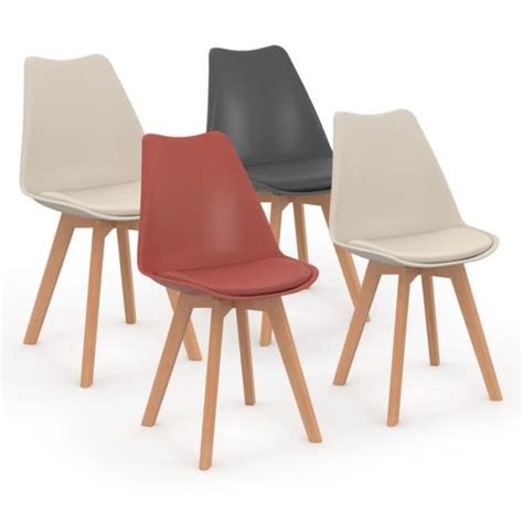 Idmarket Lot De Chaises Scandinaves Sara Mix Color Gris Fonc