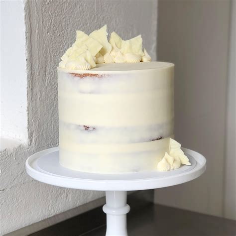 Tall White Chocolate Mud Semi Naked Cake Pre Order Burnt Butter Cakes