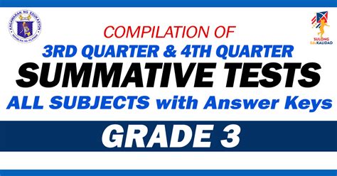 Grade 4 Summary Test