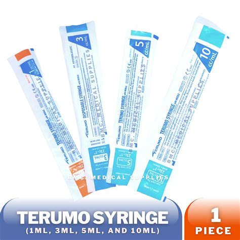 Terumo Syringe Cc Cc Cc Cc Cc Sold Per Piece Shopee