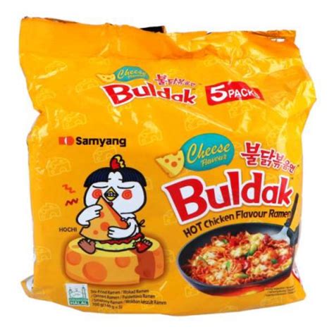 5 Pack Buldak Hot Chicken Ramen Cheese 5x140g Samyang