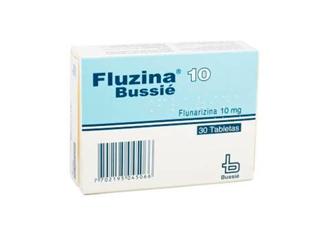 Fluzina Flunarizina Mg Bussie Caja X Tabletas