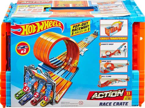 Hot Wheels Accessoires Action Mega Boite De Course Ultime Coffret De