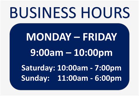 30 Business Hours Template Microsoft Word