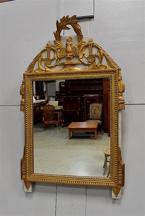 Petit Miroir En Bois Dor Style Louis Xvi D But Xxe