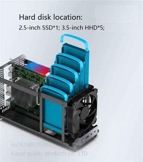 JONSBO N1 Case ITX NAS Server Home Office Storage All In One Multimedia 5 Hard Disk Location Hot