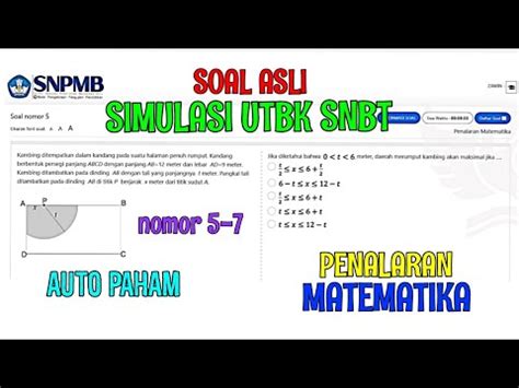 Soal Asli Simulasi Snbt Penalaran Matematika Nomor Utbk