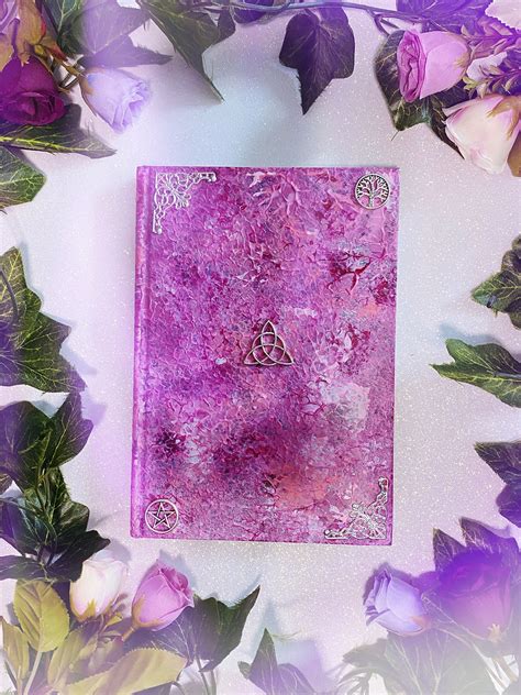 Triquetra Book Of Shadows Pink Witchinwares