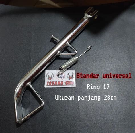 Standar Samping Ring 17 Chrome UNIVERSAL Smua Jenis Motor HONDA YAMAHA