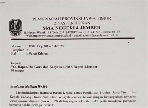 Detail Contoh Surat Pemberitahuan Libur Sekolah Koleksi Nomer 31