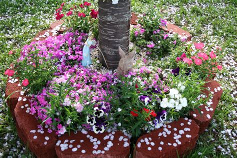 Cherry Tree Flower Bed with Petals