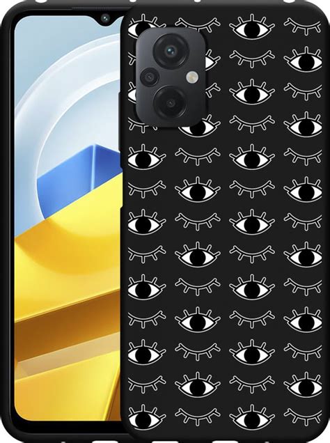 Poco M5 Hoesje Zwart I See You Designed By Cazy Bol