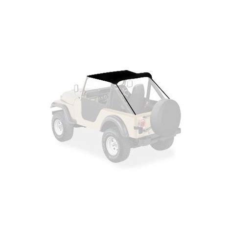 Bikini Top For 1976 1983 Jeep CJ5 Black Vinyl Somar Motor LLC
