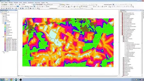 Tutoriel Spatial Analyst Arcgis Carte De Perm Abilit Outil Distance