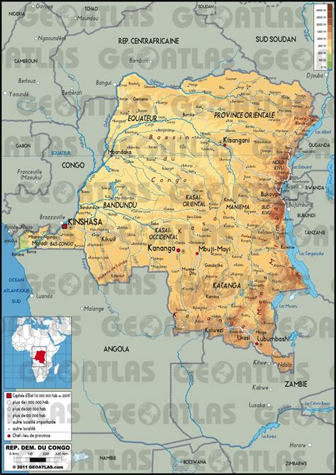 Carte Du Congo Rdc