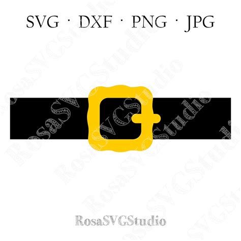Santa Belt Svg, Belt Buckle Svg - Etsy