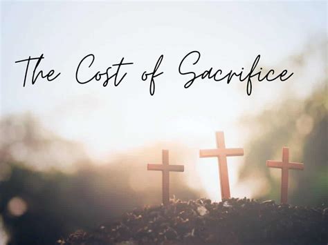 The Cost Of Sacrifice Hebrews 12 Endurance