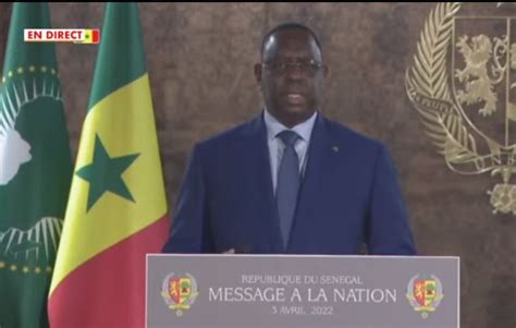 Discours à la nation du président Macky Sall la décryptage Réference