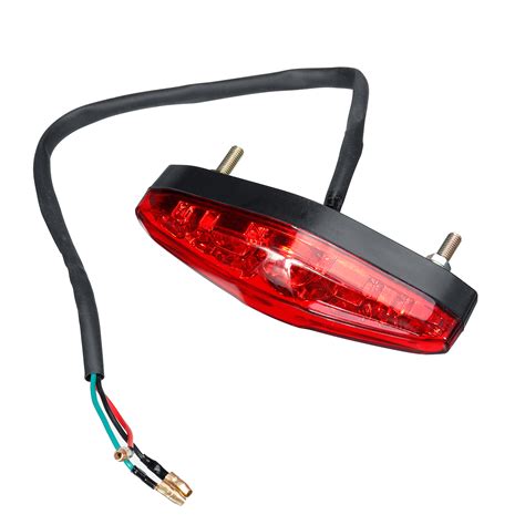 Universal Dc V Red Led Motorcycle Atv Dirt Bike Brake Stop Running