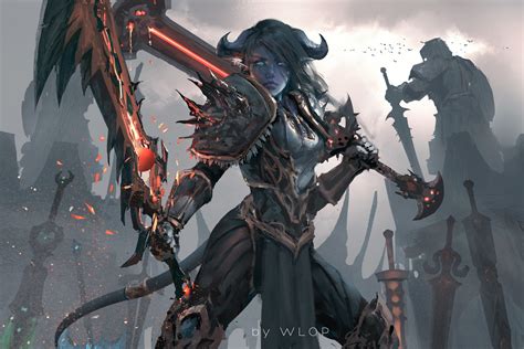 ArtStation - Draenei warrior, WLOP