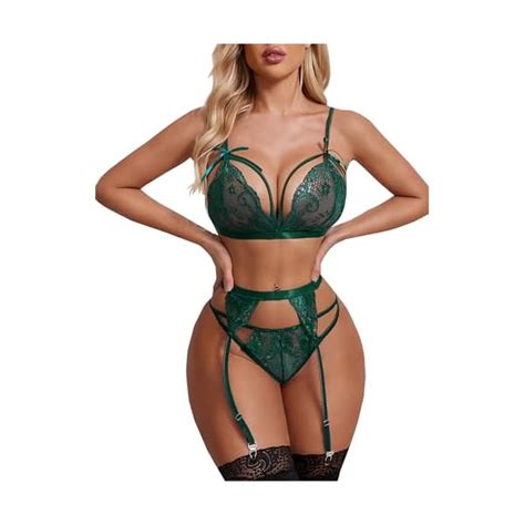 Avidlove Women Lingerie Set Lace Teddy Strap Babydoll Bodysuit With