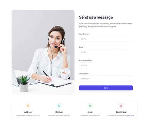 Contact Form Sections Tailwind Css Pagedone
