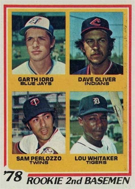 Lou Whitaker Topps Rookie Nd Basemen Price Guide Sports