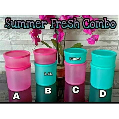 Tupperware Summer Fresh Round Loose Shopee Malaysia