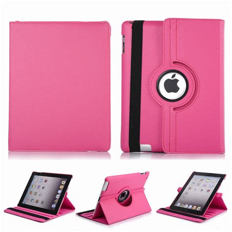 For Apple Ipad Air Smart Folio Pu Leather Rotating Case Stand