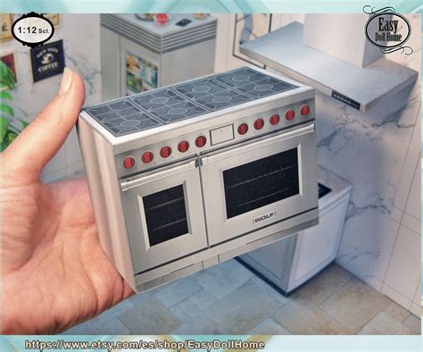 Miniature Kitchen Modern Oven Stove, Exact Representation of High-end ...